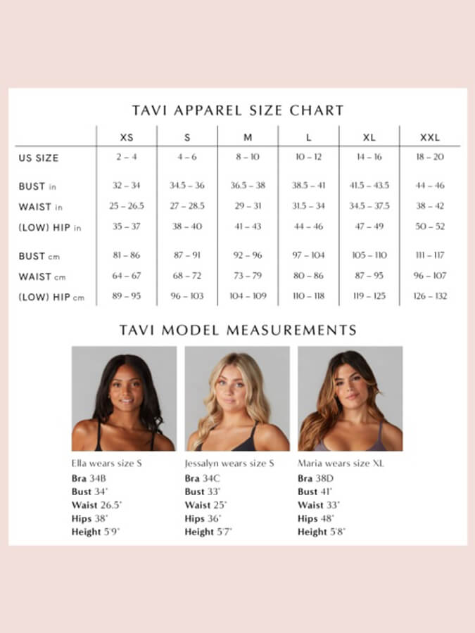 Tavi Adjustable Studio Women's Sports Bra - Ebony