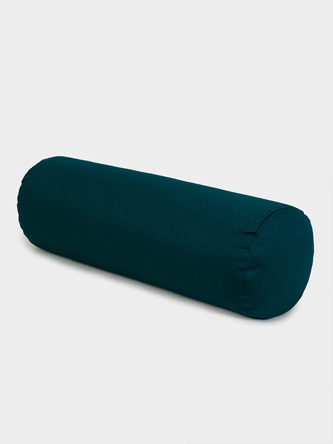 Yoga Studio Organic Buckwheat Meditation Bolster Cushion - Teal