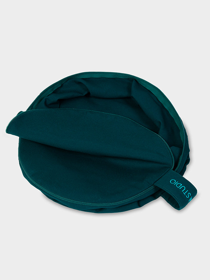 Yoga Studio Spare Cylinder Cushion Cover Teal Green