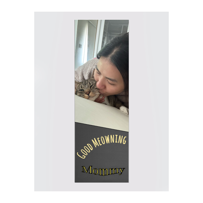 Personalised Yoga Mat 6mm With Custom Design - Graphite Grey