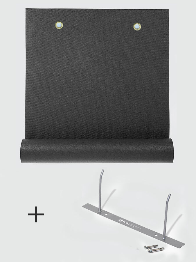 Yoga Studio 10x (EYELETTED) Oeko-Tex 4.5mm Yoga Mats + Wall Bracket Bundle
