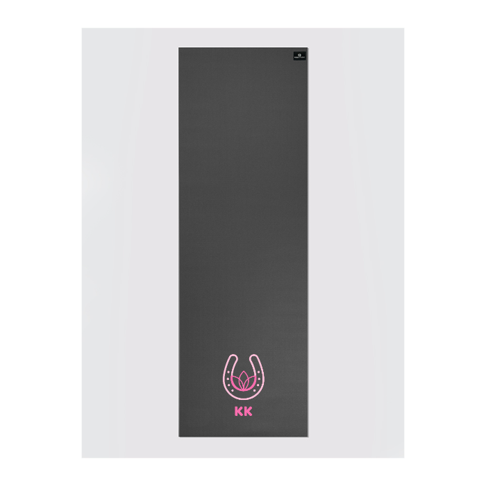 Personalised Yoga Mat 6mm With Custom Design - Graphite Grey