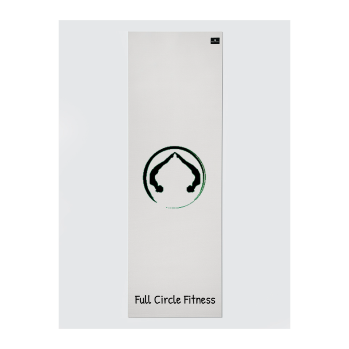 Personalised Yoga Mat 6mm With Custom Design - White