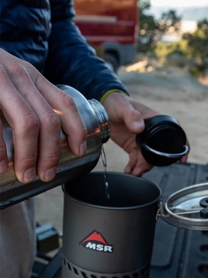 Klean Kanteen Wide Loop Cap With Bale - Black