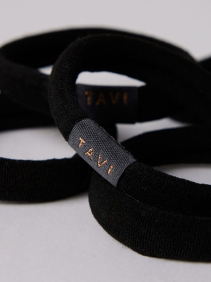 Tavi Hair Ties Ebony - One Size