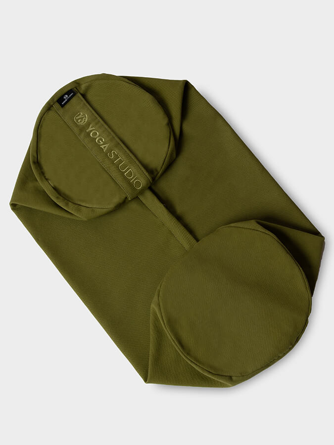 Replacement Yoga Bolster Cushion Cover Olive Green