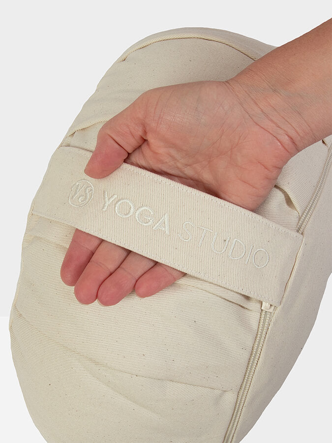 Yoga Studio Crescent Lotus Organic Zafu Buckwheat Cushion