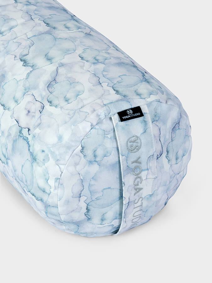 Yoga Studio Buckwheat Abstract Bolster - Watercolour Clouds