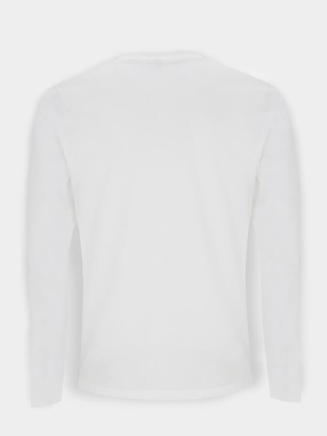 Yoga Studio Men's Long Sleeve Organic Cotton T-Shirt - White - X-Small
