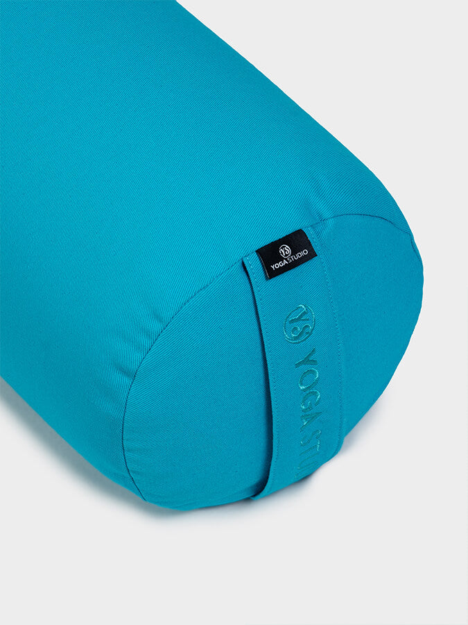 Yoga Studio Organic Buckwheat Meditation Bolster Cushion - Sky Blue