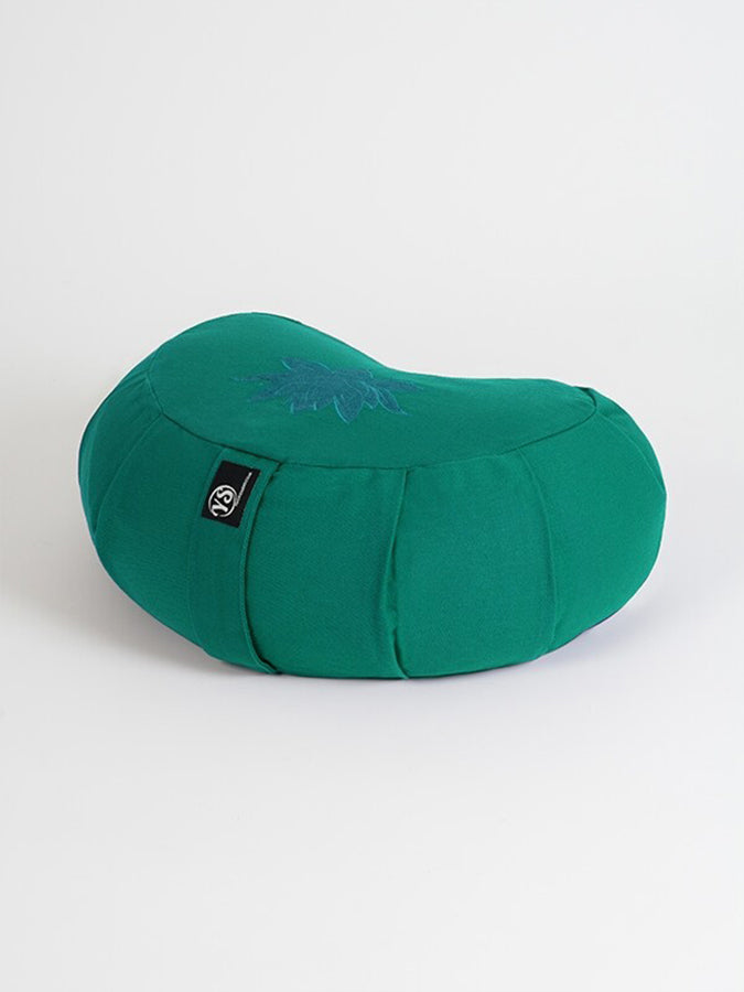 Yoga Studio Crescent Lotus Organic Zafu Buckwheat Cushion