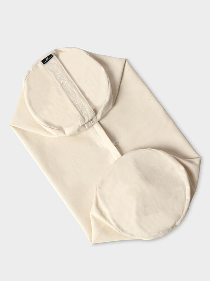 Replacement Yoga Bolster Cushion Cover Ecru Natural White