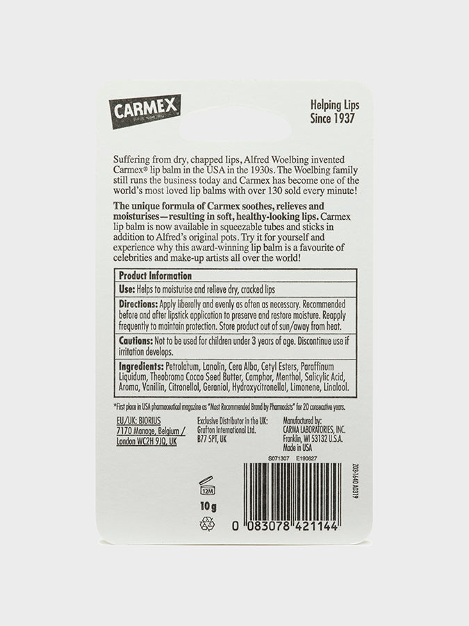 Carmex Lip Balm Classic Tube 10g