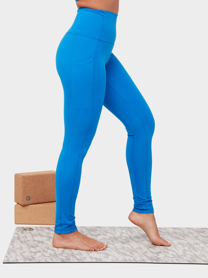 Manduka Renew High Rise Women's Leggings - Be Bold Blue