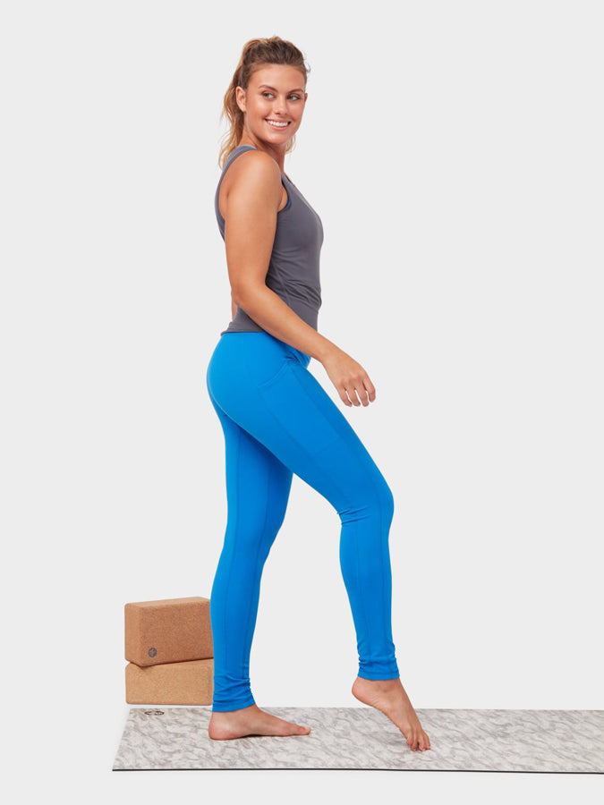 Manduka Renew High Rise Women's Leggings - Be Bold Blue