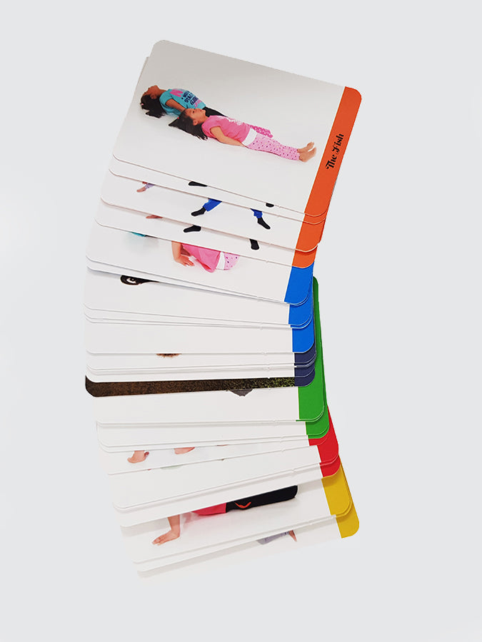 ChiBall Children In Balance Playing Yoga Cards