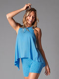 Tavi Tie Back Women's Tank Top - Ocean