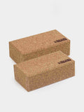 Yoga Stops Traffick Standard Size Cork Yoga Brick - Twin Pack