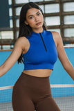 Jilla Active Recycled Zip Crop Top